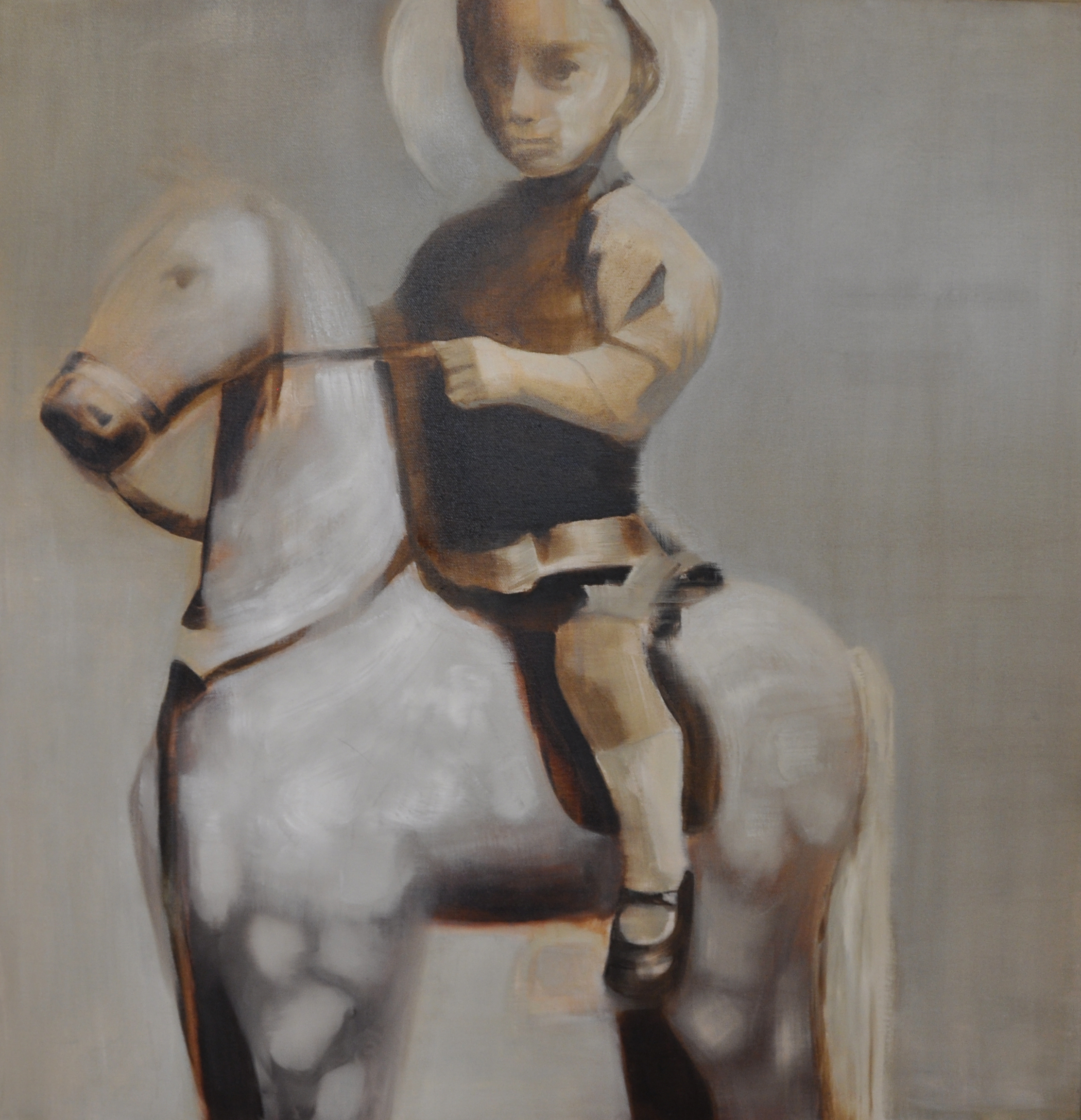80×80 – oil on canvas – “the horse 2”